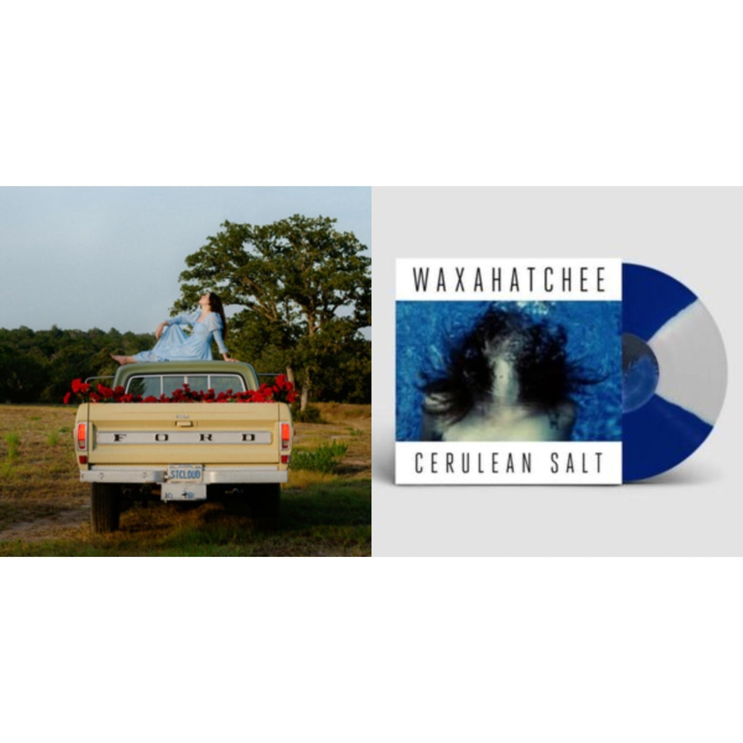 Waxahatchee - Cerulean Salt (Blue & Whte Quad LP Vinyl) & Saint Cloud