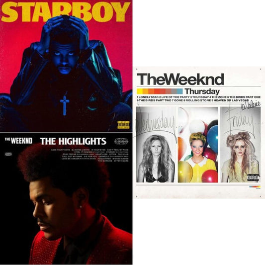 Weeknd - Starboy (2LP/Translucent Red Vinyl/Gatefold) & Highlights (2LP) & Thursday