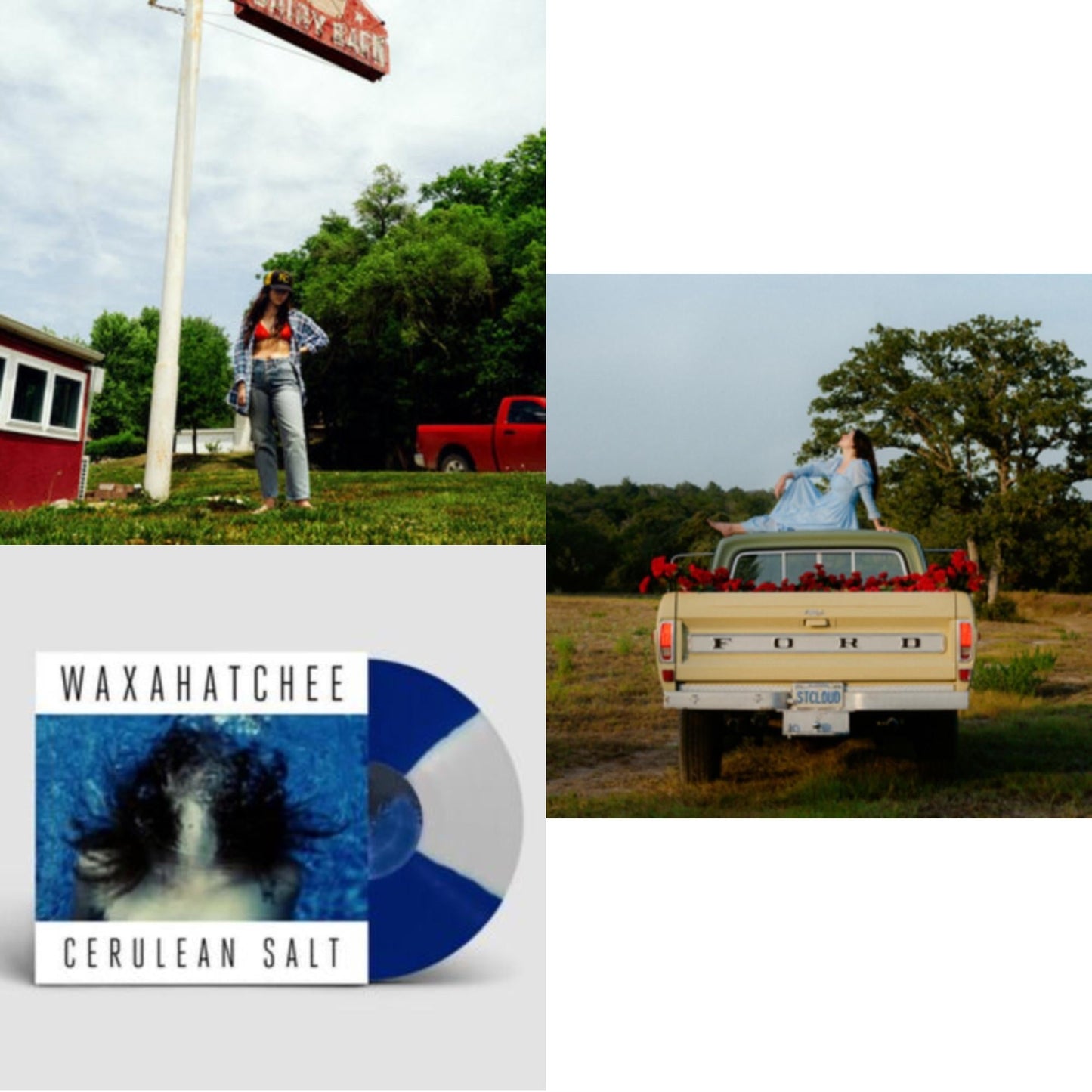 Waxahatchee - Tigers Blood & Cerulean Salt (Blue & Whte Quad LP Vinyl) & Saint Cloud