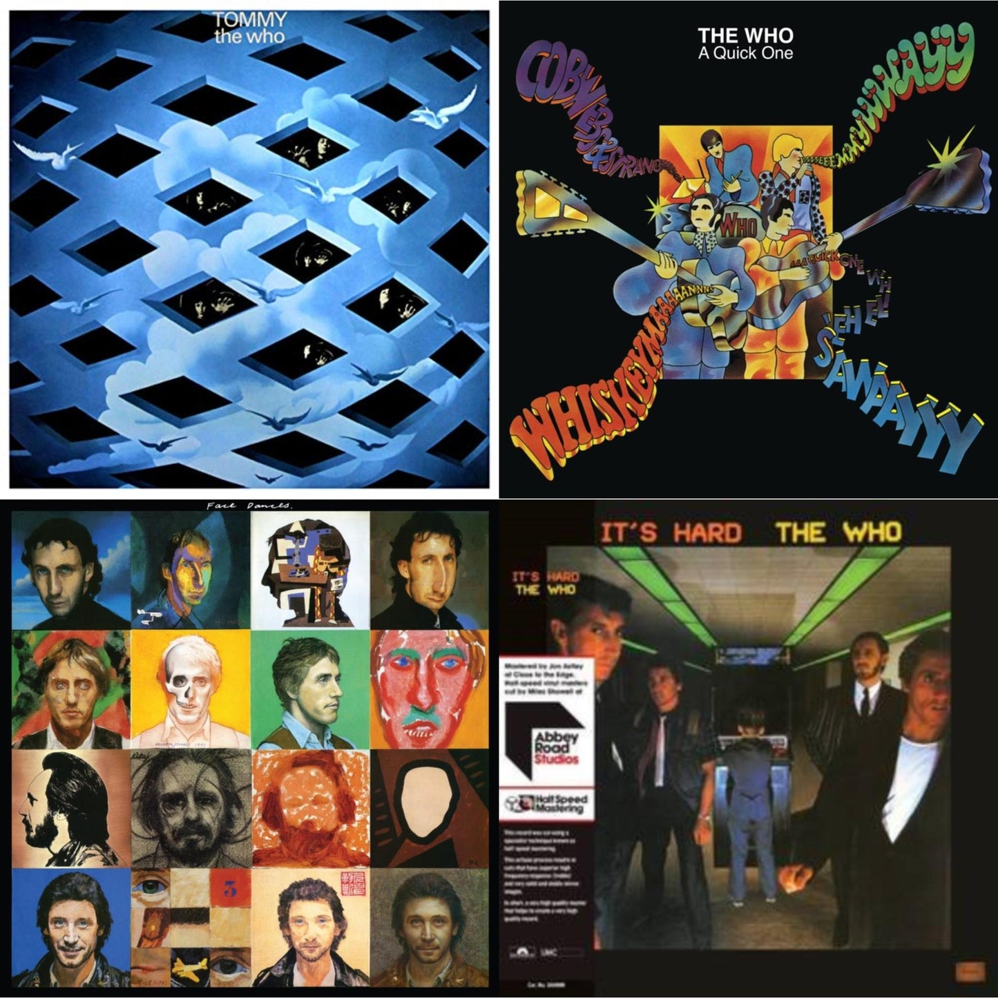 Who - Face Dances (2LP/Color Vinyl) & Quick One (Half-Speed Master) & It's Hard (40Th An/2LP/Orange & Yellow Vinyl/Half-Speed)(Rsd) & Tommy