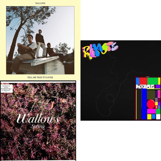 Wallows - Tell Me That It's Over (Yellow LP Vinyl) & Remote (Pink  LP Vinyl/Etched B-Side) & Spring Ep (X) (Pink & Green LP Vinyl)