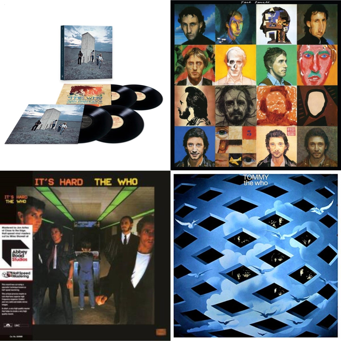 Who - Face Dances (2LP/Color Vinyl) & Who's Next/San Francisco 1971 (4LP) & It's Hard (40Th An/2LP/Orange & Yellow Vinyl/Half-Speed)(Rsd) & Tommy