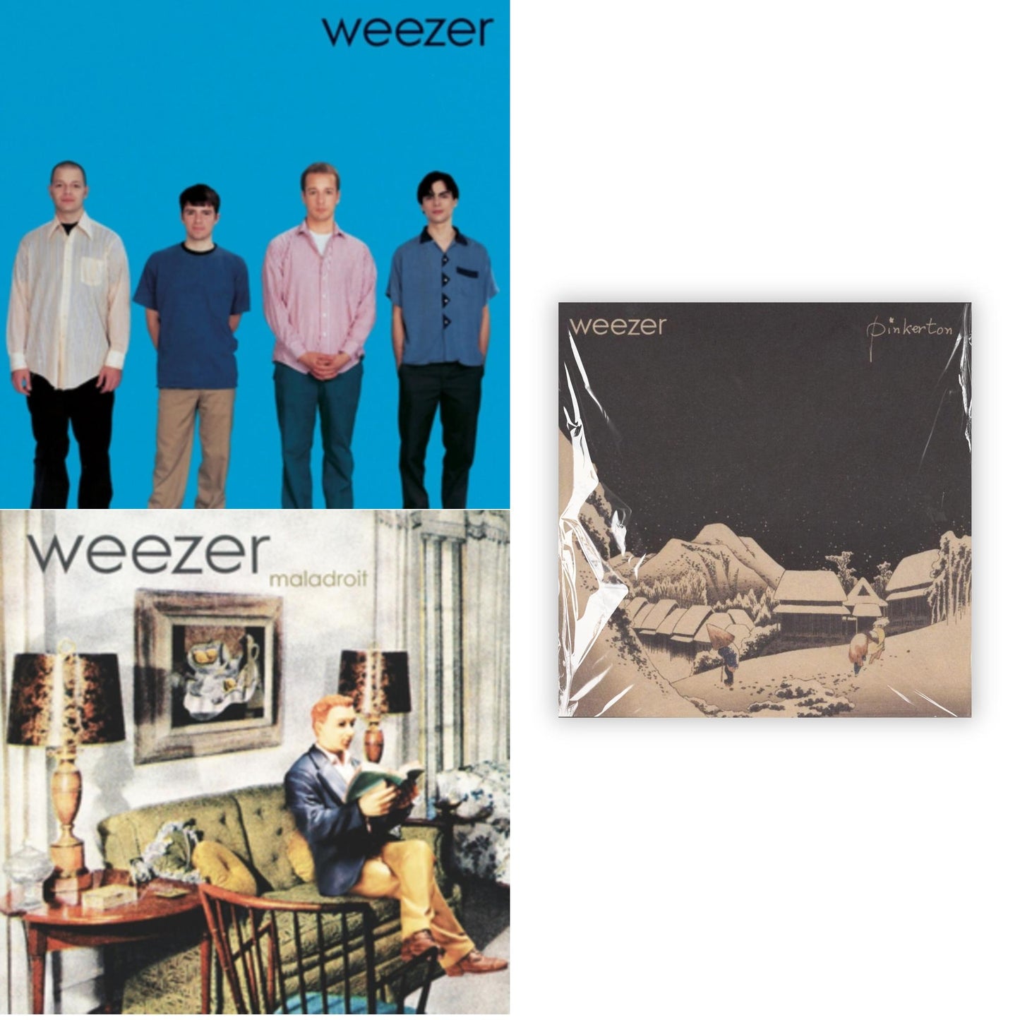 Weezer - Weezer (Blue Album) & Maladroit & Weezer (Red Album) - LP Vinyl Bundle