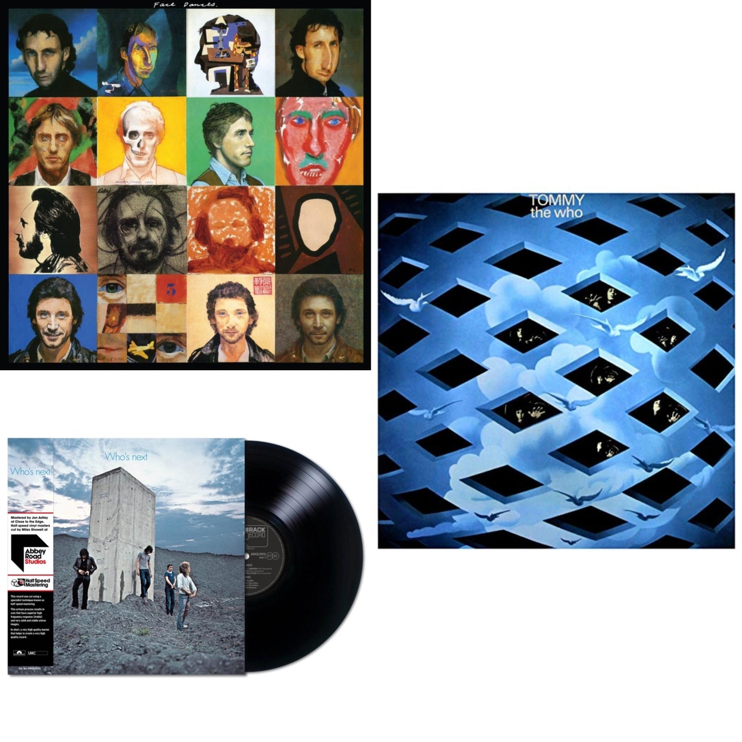 Who - Face Dances (2LP/Color Vinyl) & Who's Next (Remastered Original Album) (Half-Speed LP Vinyl) & Tommy