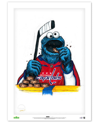 Cookie Monster x NHL Capitals Limited Edition Art Print