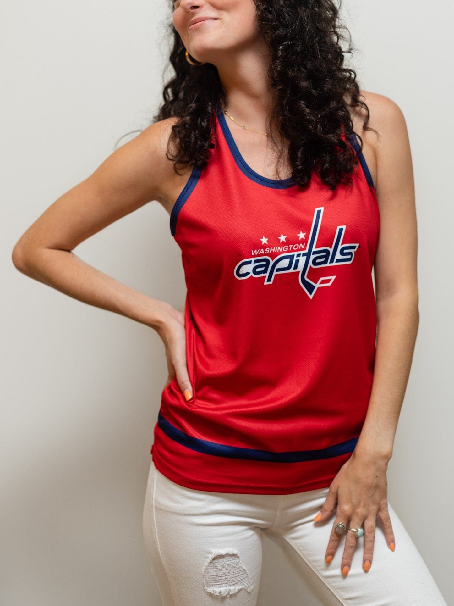 Washington Capitals Women's Racerback Hockey Tank