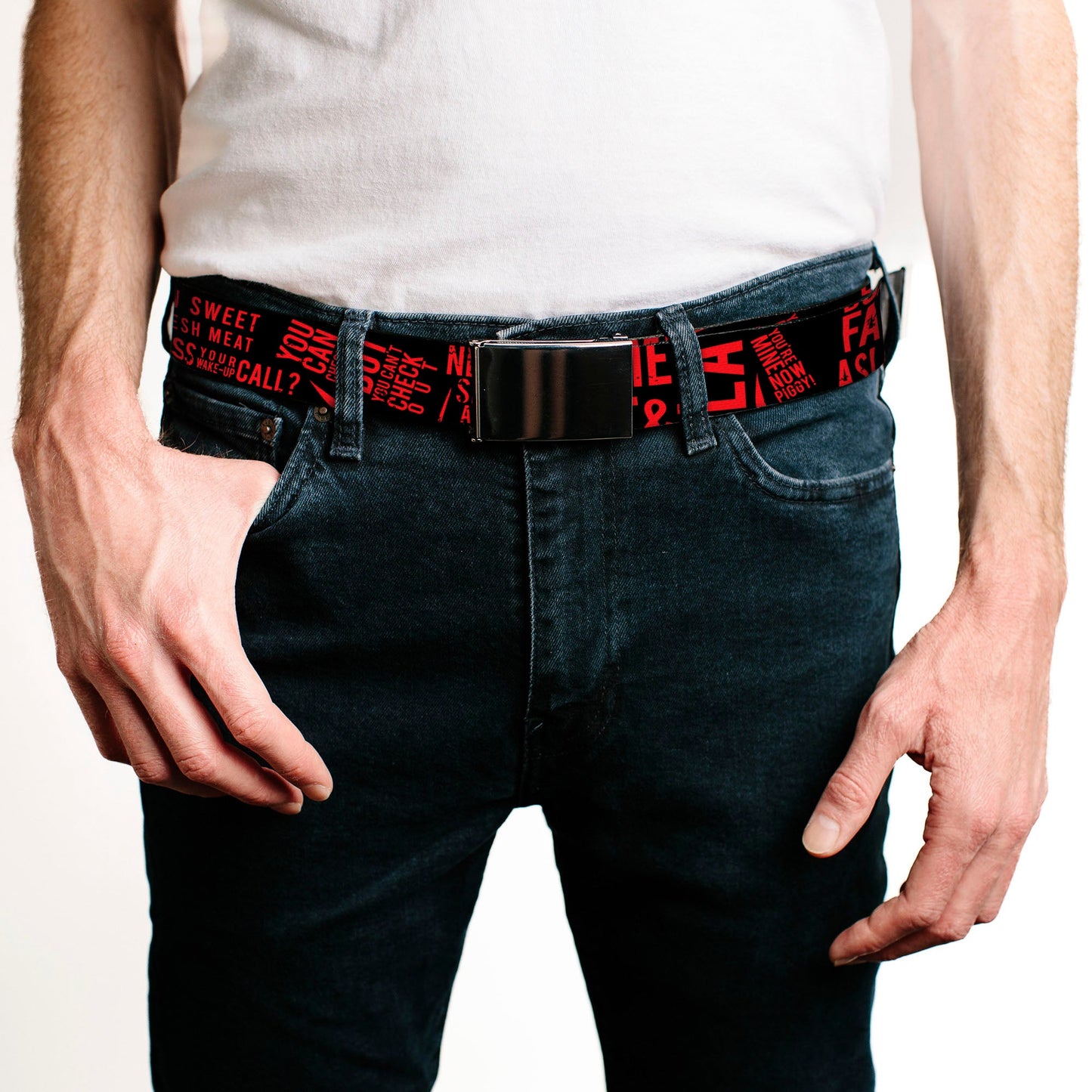 Friday the 13th Quotes Collage Belt
