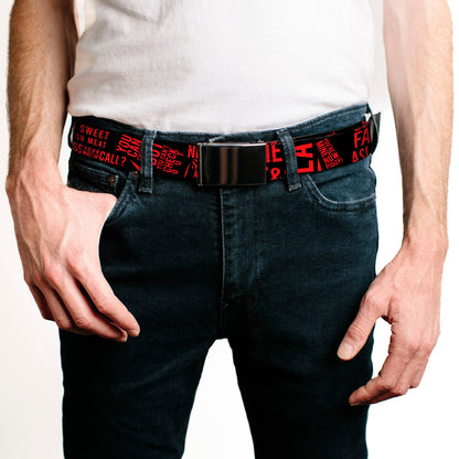 Friday the 13th Quotes Collage Belt