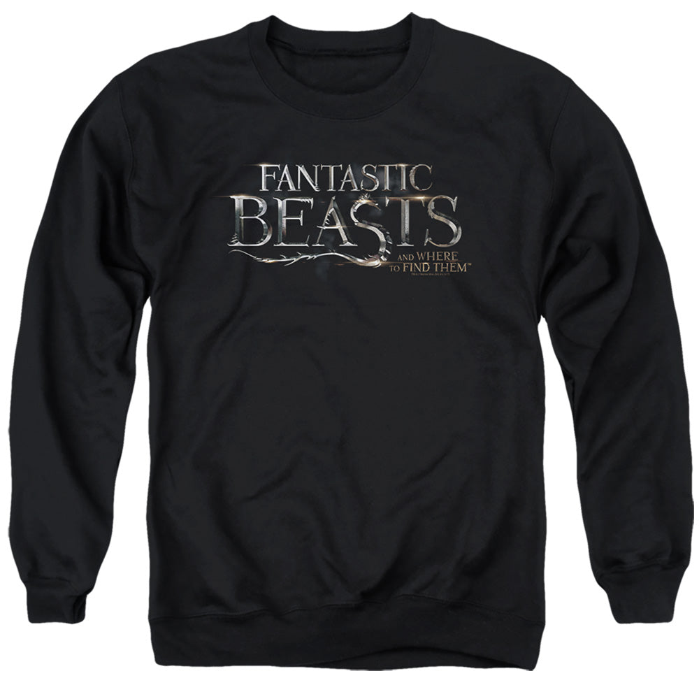 Fantastic Beasts Logo Mens Crewneck Sweatshirt Black Officially Licensed