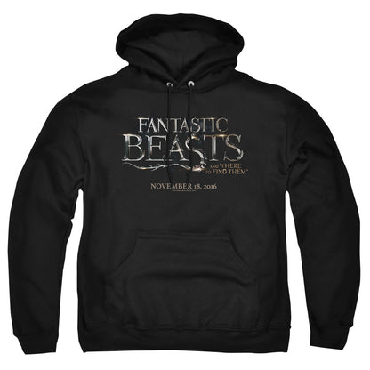 Fantastic Beasts Logo Mens Hoodie Black Officially Licensed