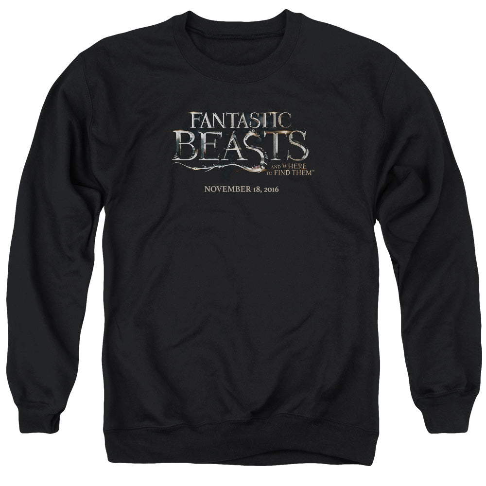 Fantastic Beasts Logo Mens Crewneck Sweatshirt Black Officially Licensed