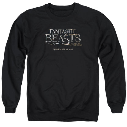 Fantastic Beasts Logo Mens Crewneck Sweatshirt Black Officially Licensed