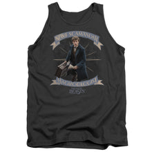 Load image into Gallery viewer, Fantastic Beasts Newt Scamander Mens Tank Top Shirt Charcoal