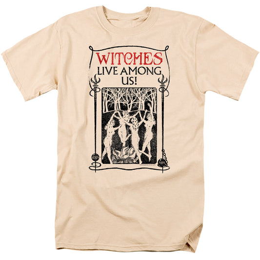 Fantastic Beasts Witches Live Among Us Mens T Shirt Cream
