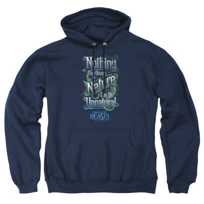 Fantastic Beasts Unnatural Mens Hoodie Navy Officially Licensed