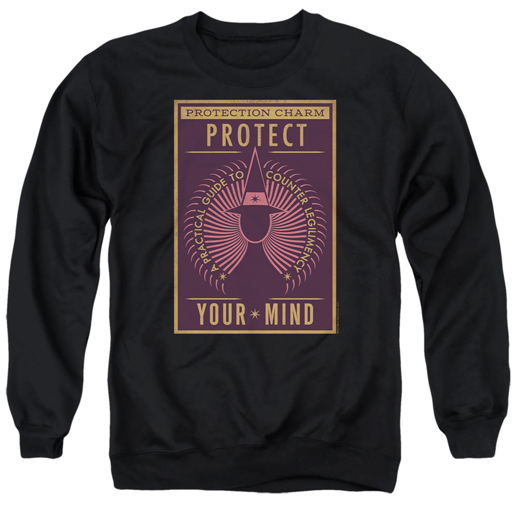 Fantastic Beasts Protect Your Mind Mens Crewneck Sweatshirt Black