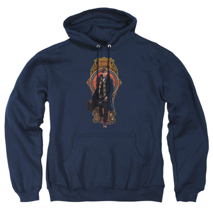 Fantastic Beasts Newt Scamander Mens Hoodie Navy Officially Licensed