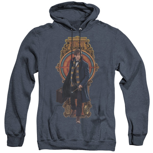 Fantastic Beasts Newt Scamander Heather Mens Hoodie Navy Officially Licensed