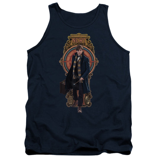 Fantastic Beasts Newt Scamander Mens Tank Top Shirt Navy