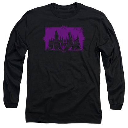 Fantastic Beasts 2 Hogwarts Silhouette Mens Long Sleeve Shirt Black Officially Licensed Officially Licensed