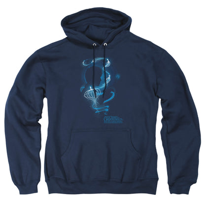 Fantastic Beasts 2 Newt Silhouette Mens Hoodie Navy Officially Licensed