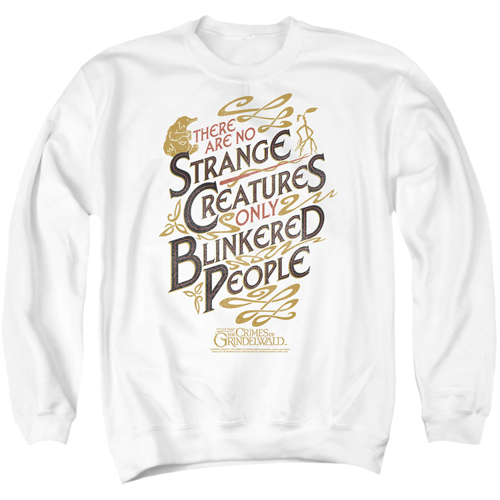 Fantastic Beasts 2 Blinkered People Mens Crewneck Sweatshirt White