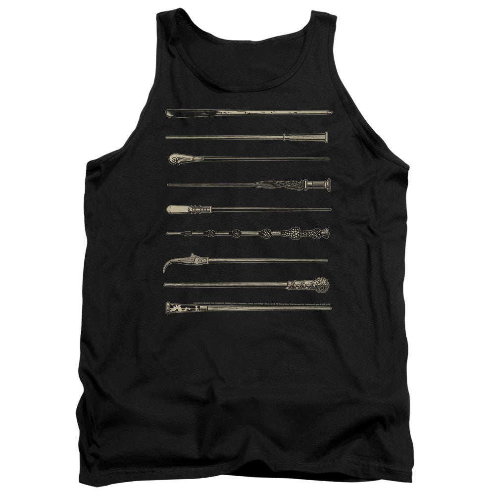 Fantastic Beasts 2 Wands Mens Tank Top Shirt Black