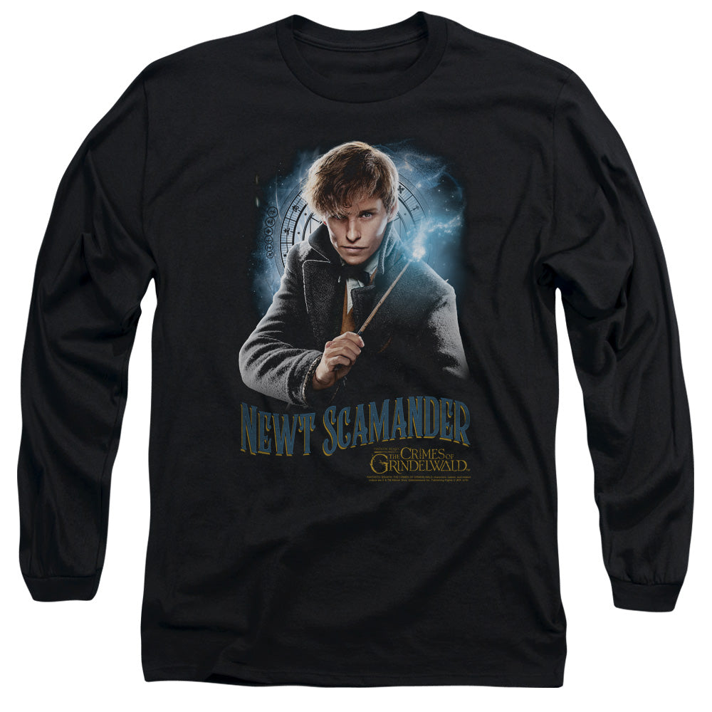 Fantastic Beasts 2 Scamander Monogram Mens Long Sleeve Shirt Black