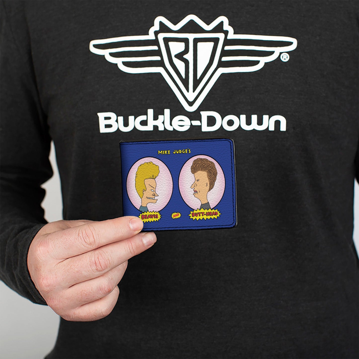 Beavis and Butthead Title Logo and Portrait Profiles Bi-Fold Wallet