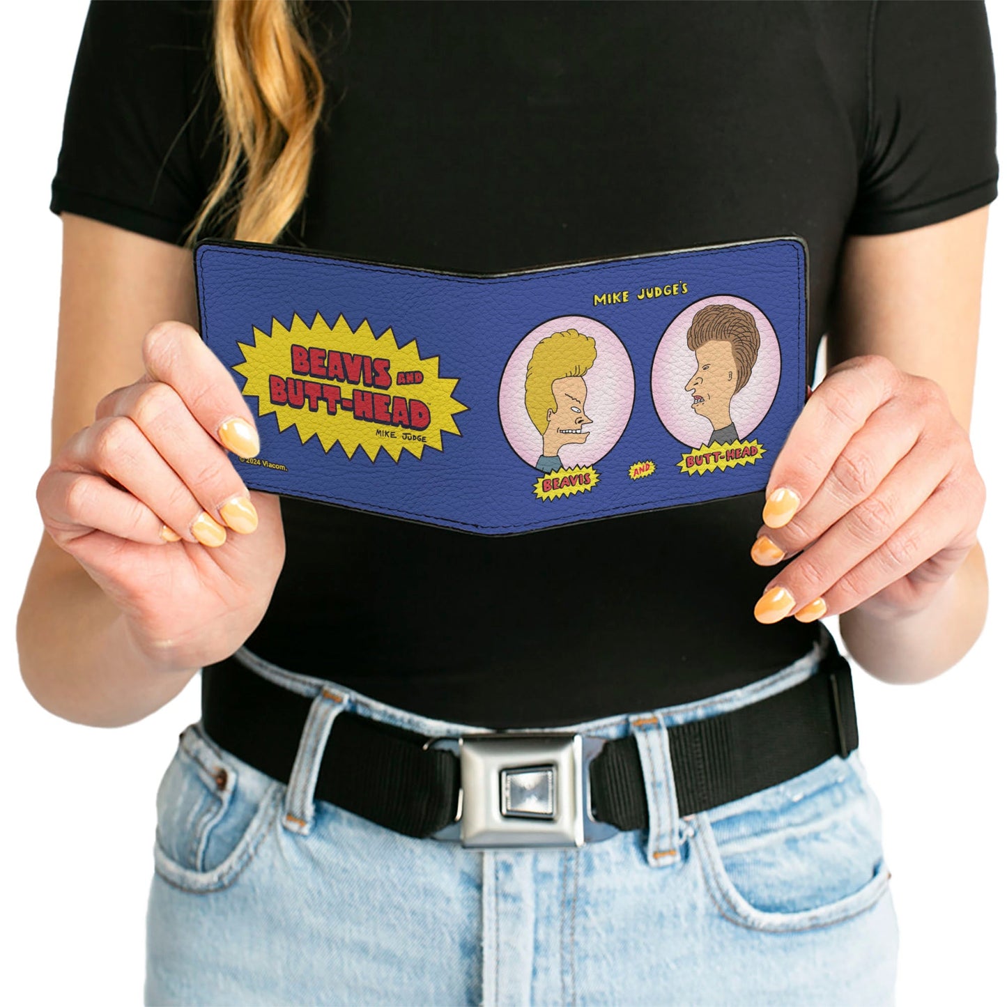 Beavis and Butthead Title Logo and Portrait Profiles Bi-Fold Wallet
