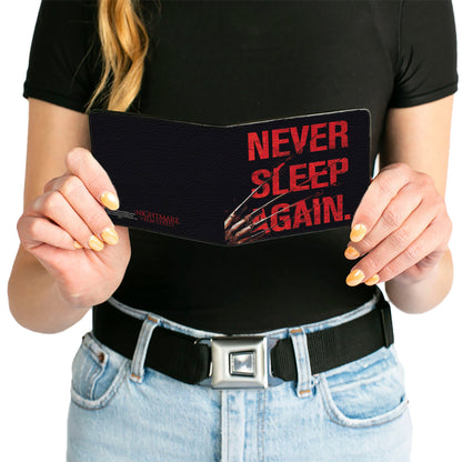 Nightmare On Elm Street Freddy's Hand Never Sleep Again Bi-Fold Wallet