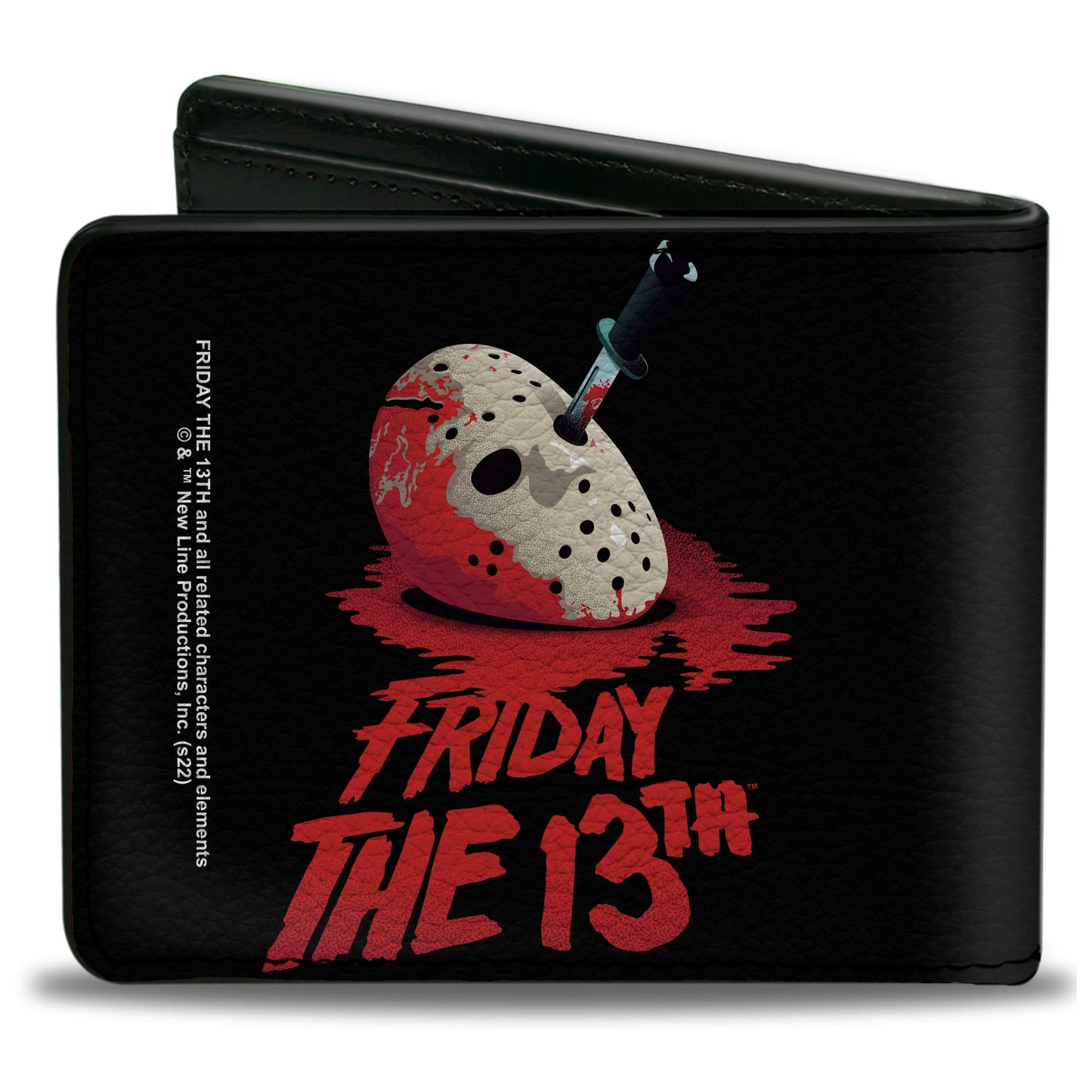 Friday The 13th Vintage Jason Mask Poster Zip Around Wallet