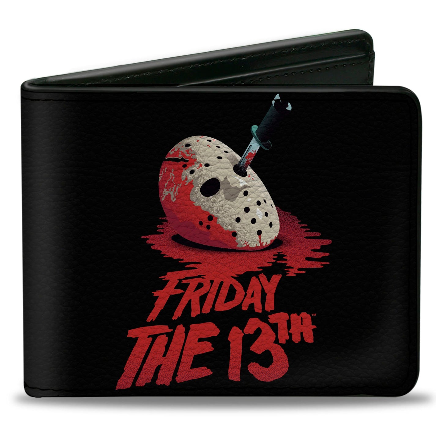 Friday The 13th Vintage Jason Mask Poster Zip Around Wallet