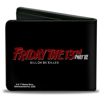 Friday the 13th Part VI Kill Or Be Killed Movie Poster Bifold Wallet