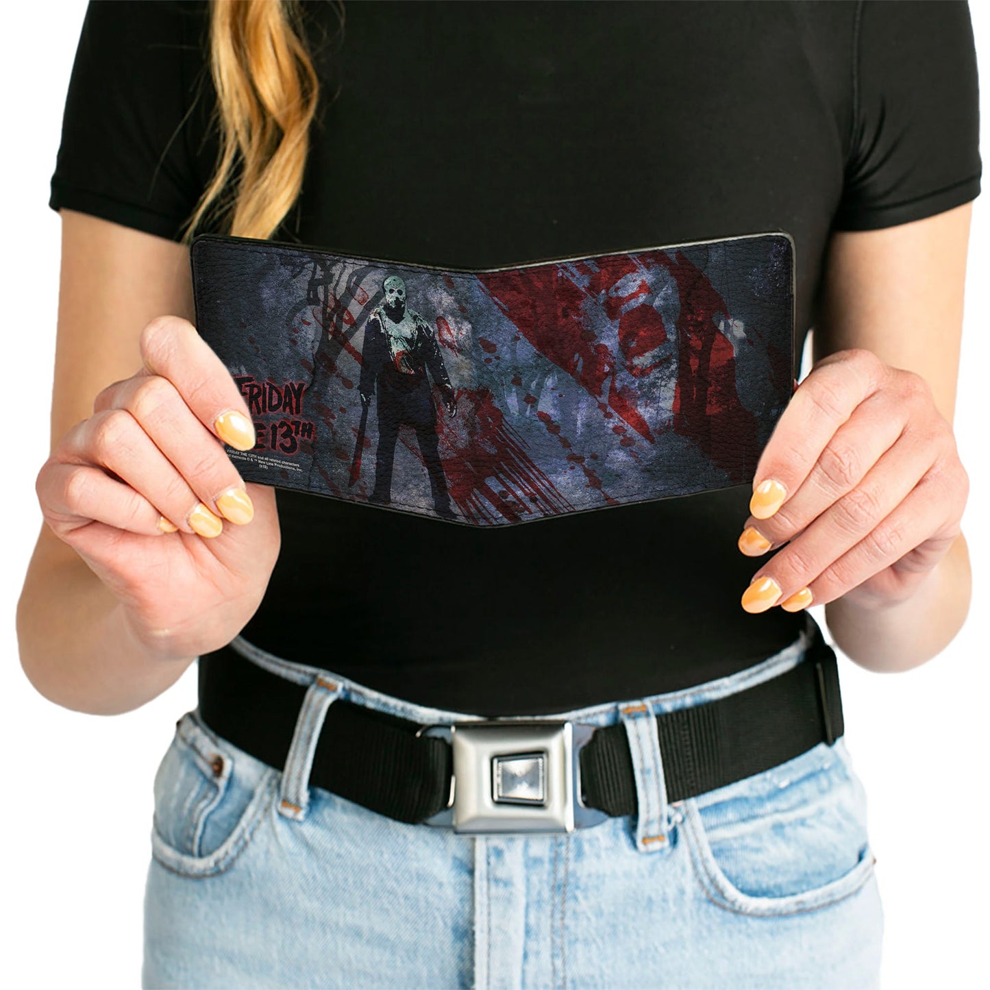 Friday The 13th Logo Jason Machete Bi-Fold Wallet