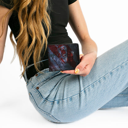 Friday The 13th Logo Jason Machete Bi-Fold Wallet