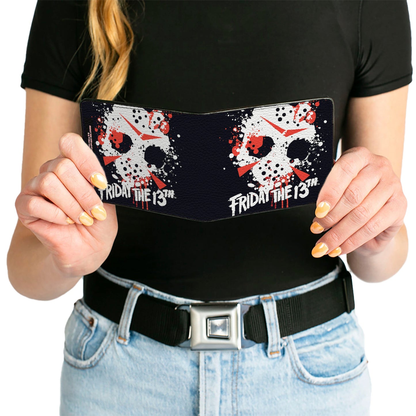 Friday The 13th Jason Mask 5 Splatter Bi-Fold Wallet