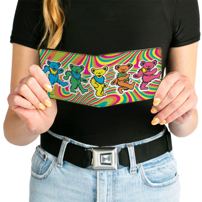 Grateful Dead Dancing Bears Swirl Bifold Wallet