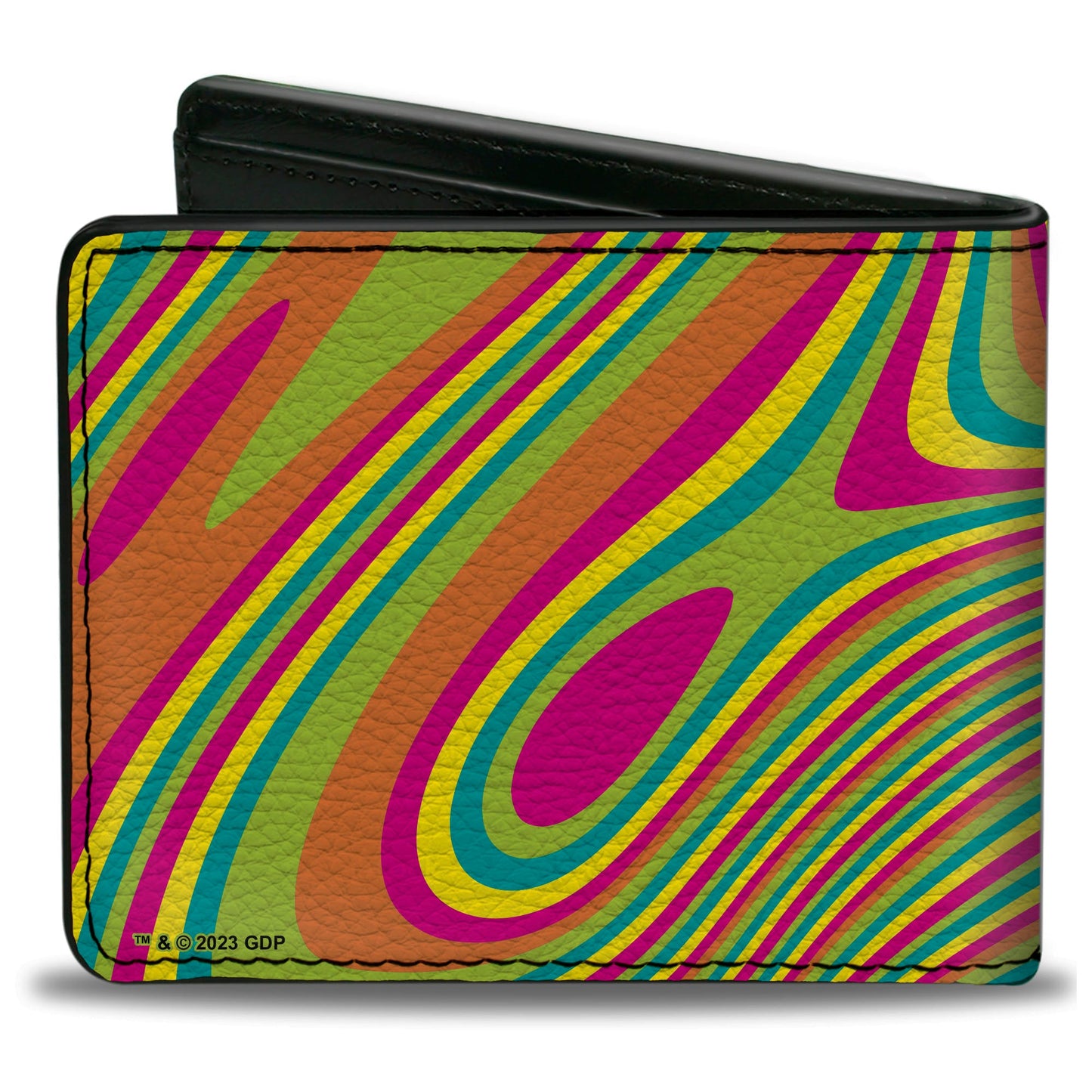 Grateful Dead Dancing Bear Icon Swirl Bifold Wallet