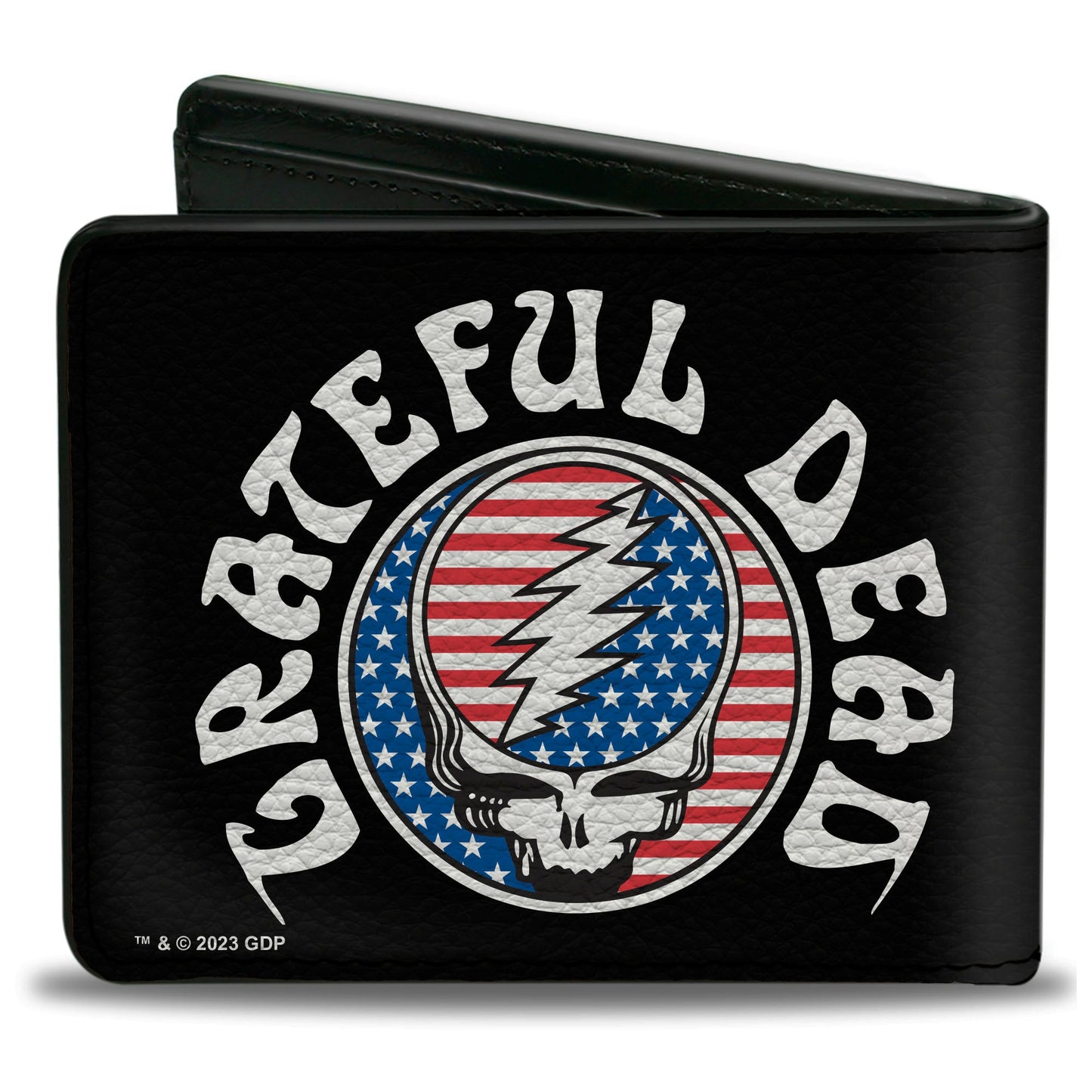 Grateful Dead Steal Your Face Stars and Stripes Logo Bi-Fold Wallet