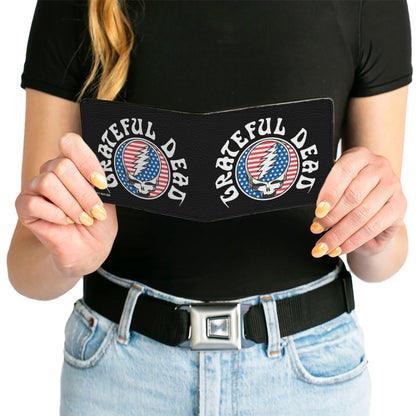 Grateful Dead Steal Your Face Stars and Stripes Logo Bi-Fold Wallet