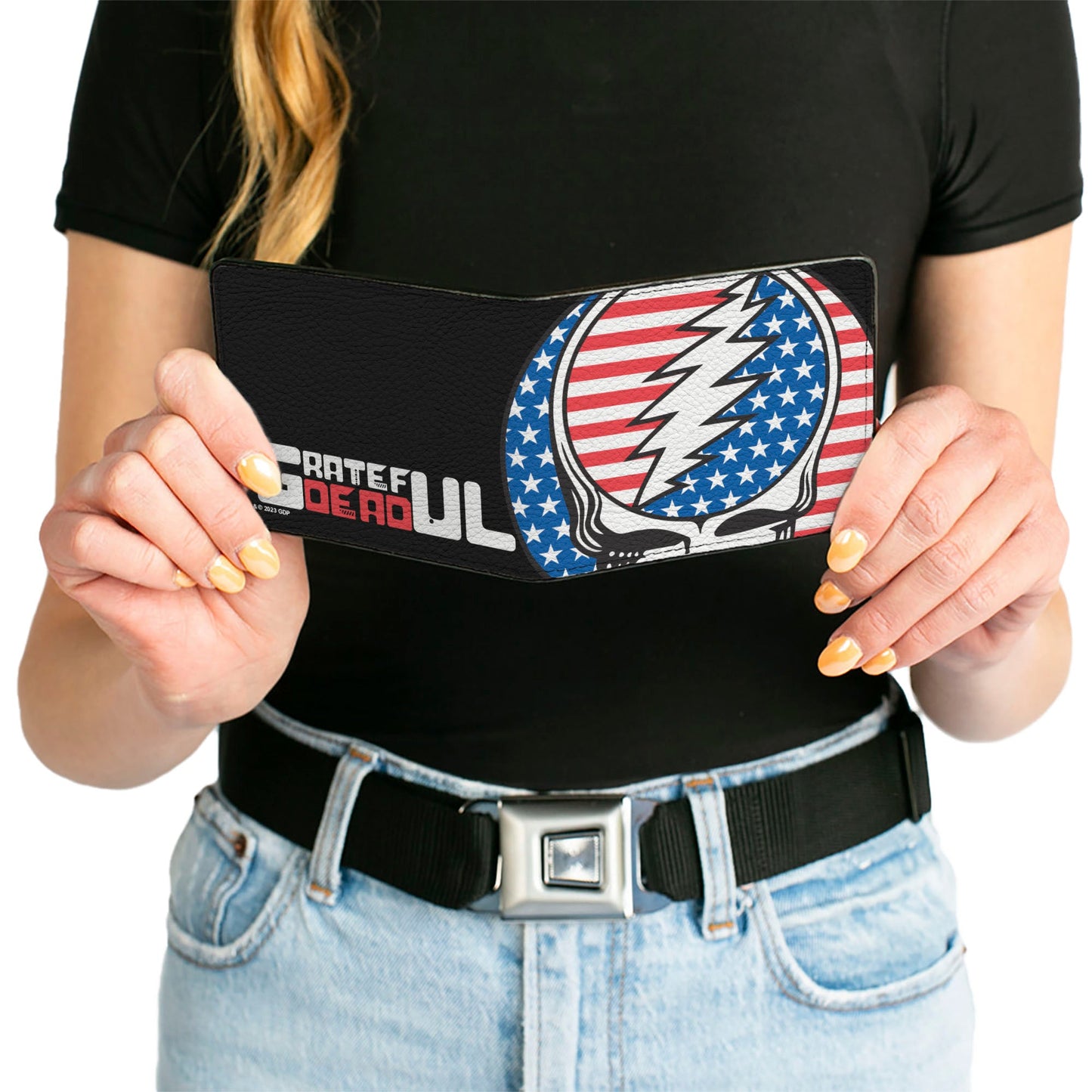 Grateful Dead Steal Your Face Stars and Stripes Bifold Wallet