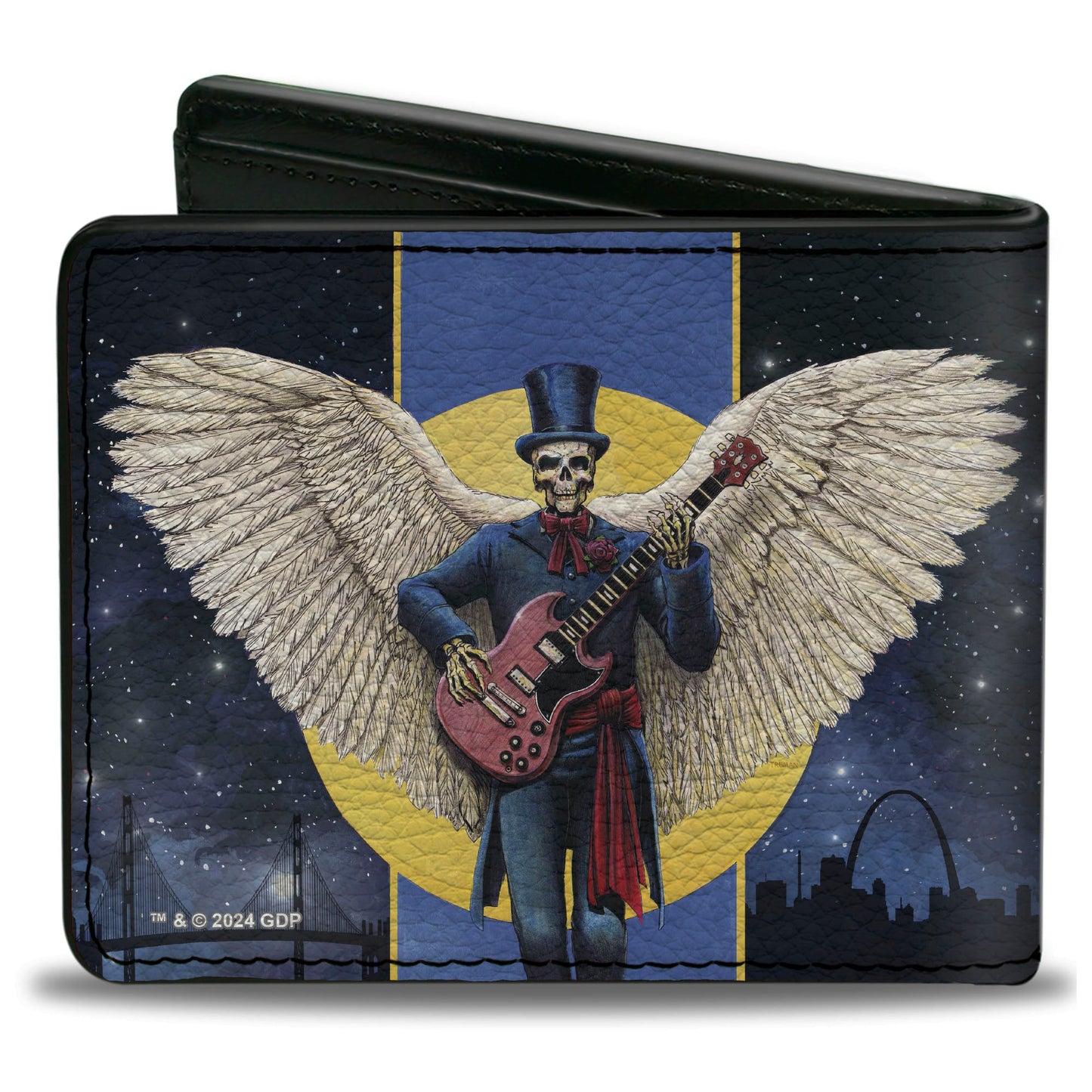 Grateful Dead Skeleton Cover Art Women's Zip Around Wallet
