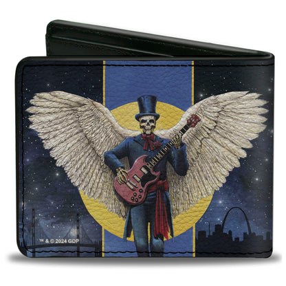 Grateful Dead Skeleton Cover Art Women's Zip Around Wallet