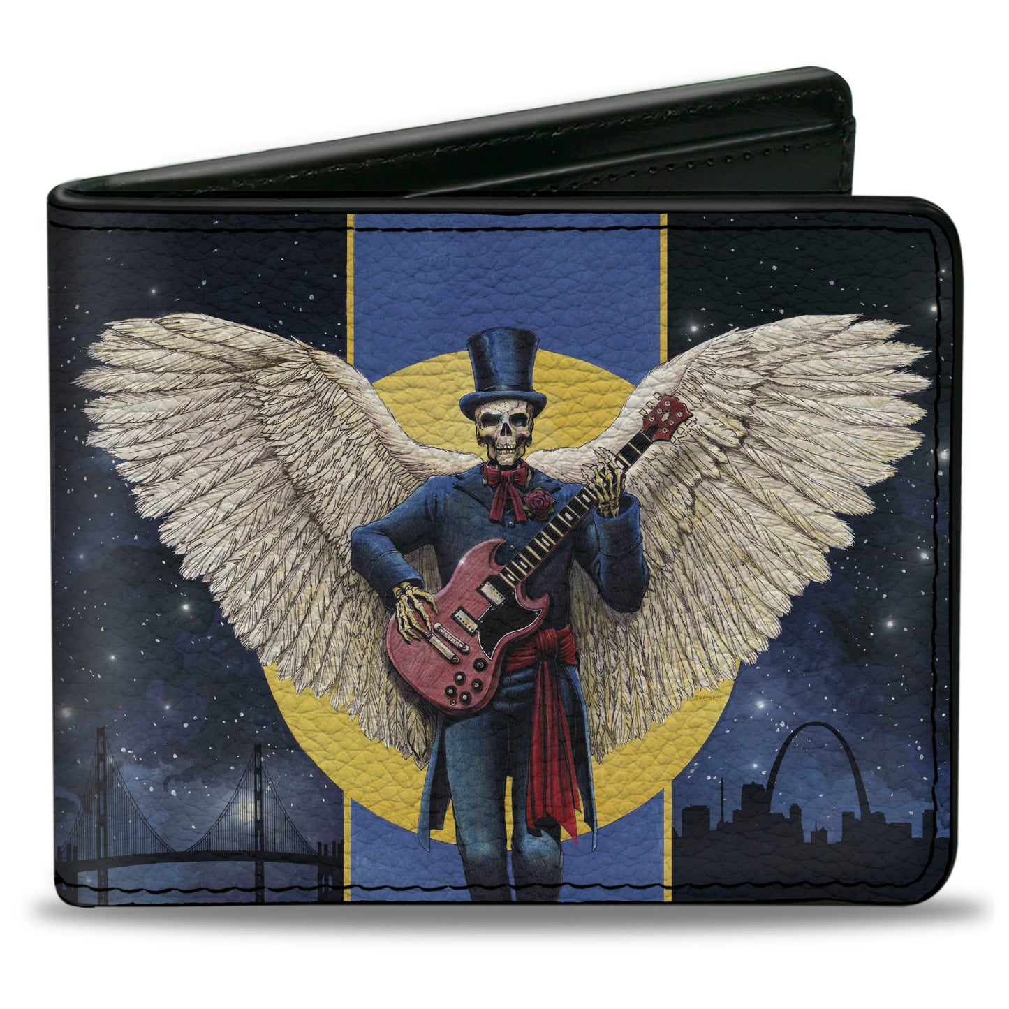 Grateful Dead Skeleton Cover Art Women's Zip Around Wallet