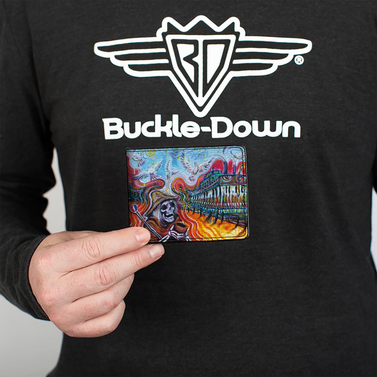 Grateful Dead Auditorium Nashville Cover Art Bifold Wallet