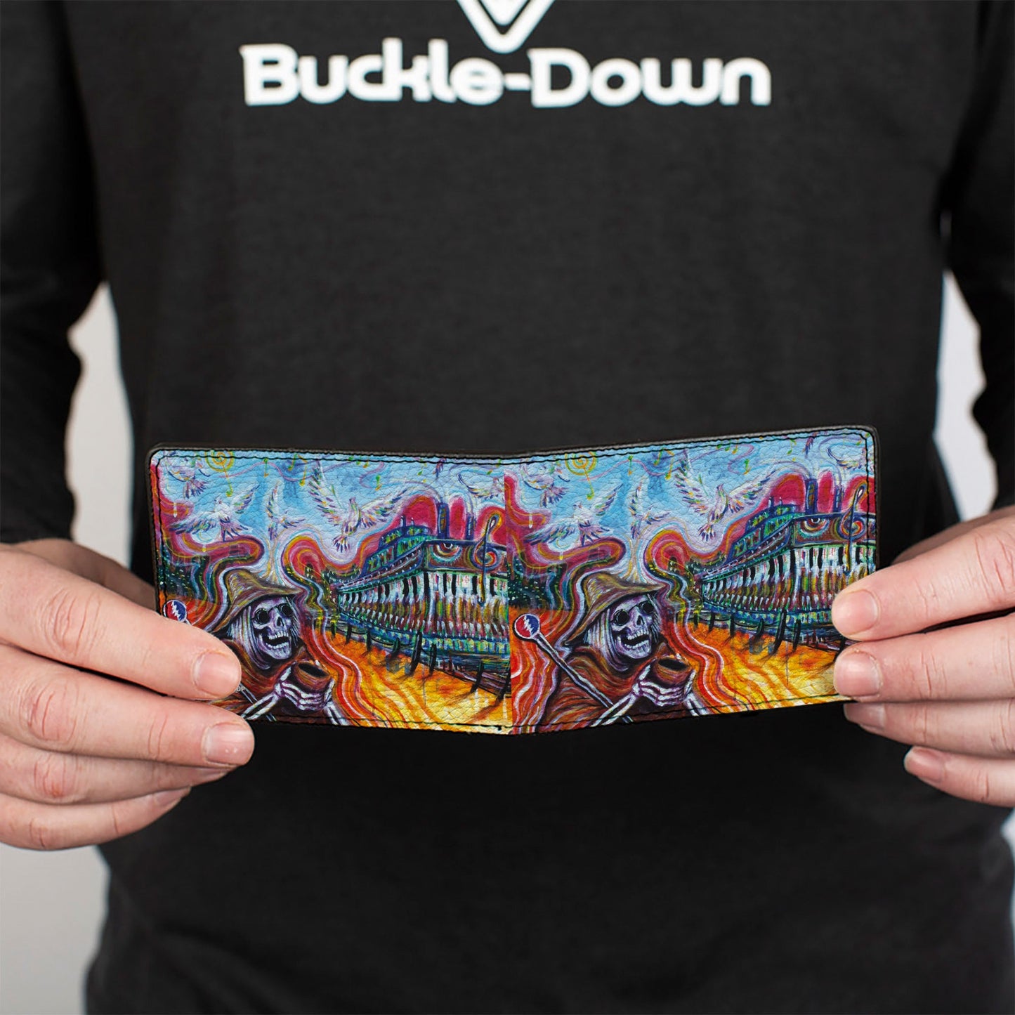 Grateful Dead Auditorium Nashville Cover Art Bifold Wallet
