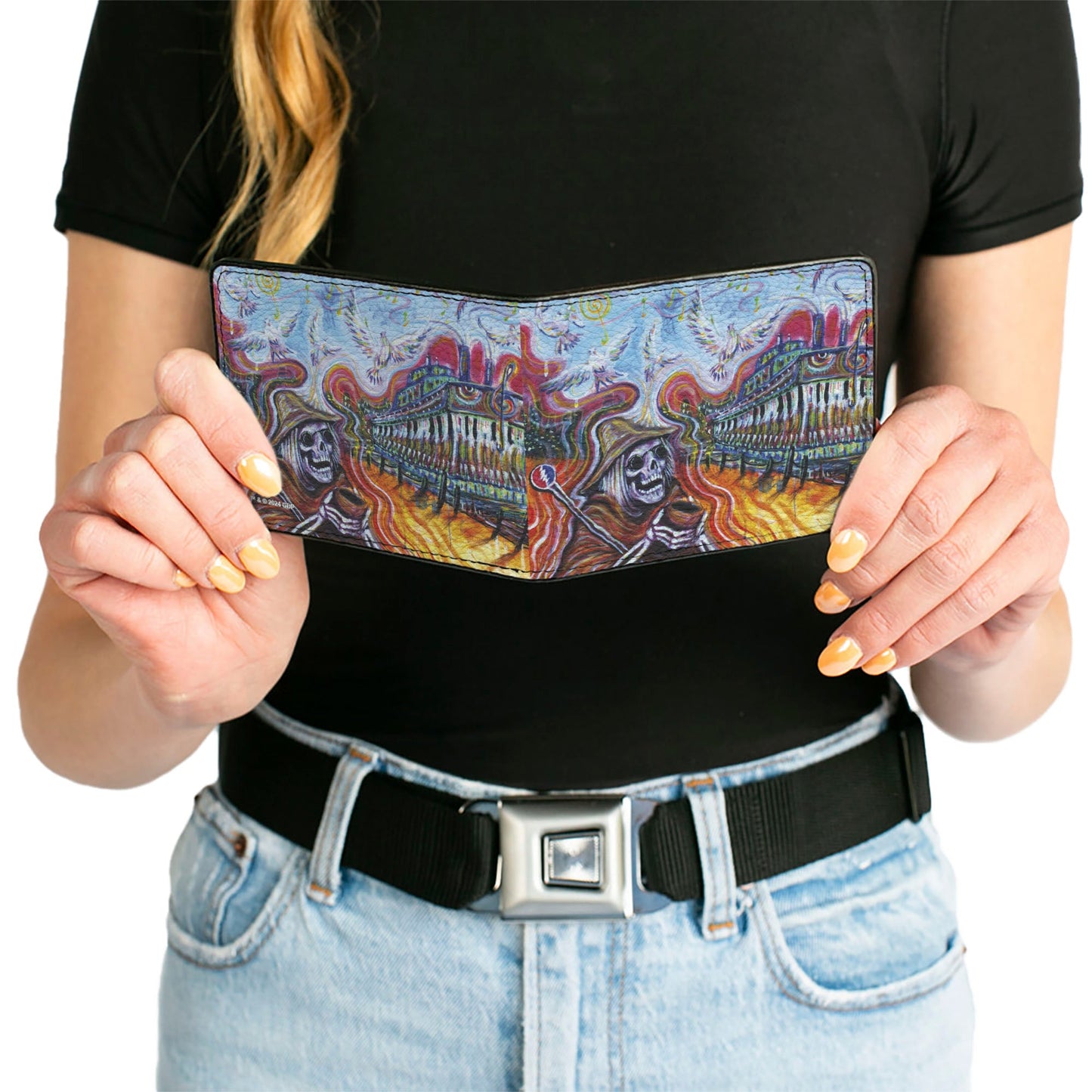 Grateful Dead Auditorium Nashville Cover Art Bifold Wallet