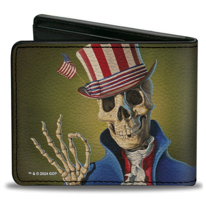 Grateful Dead William and Mary Uncle Sam Cover Art Bifold Wallet