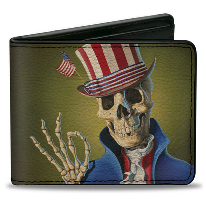 Grateful Dead William and Mary Uncle Sam Cover Art Bifold Wallet
